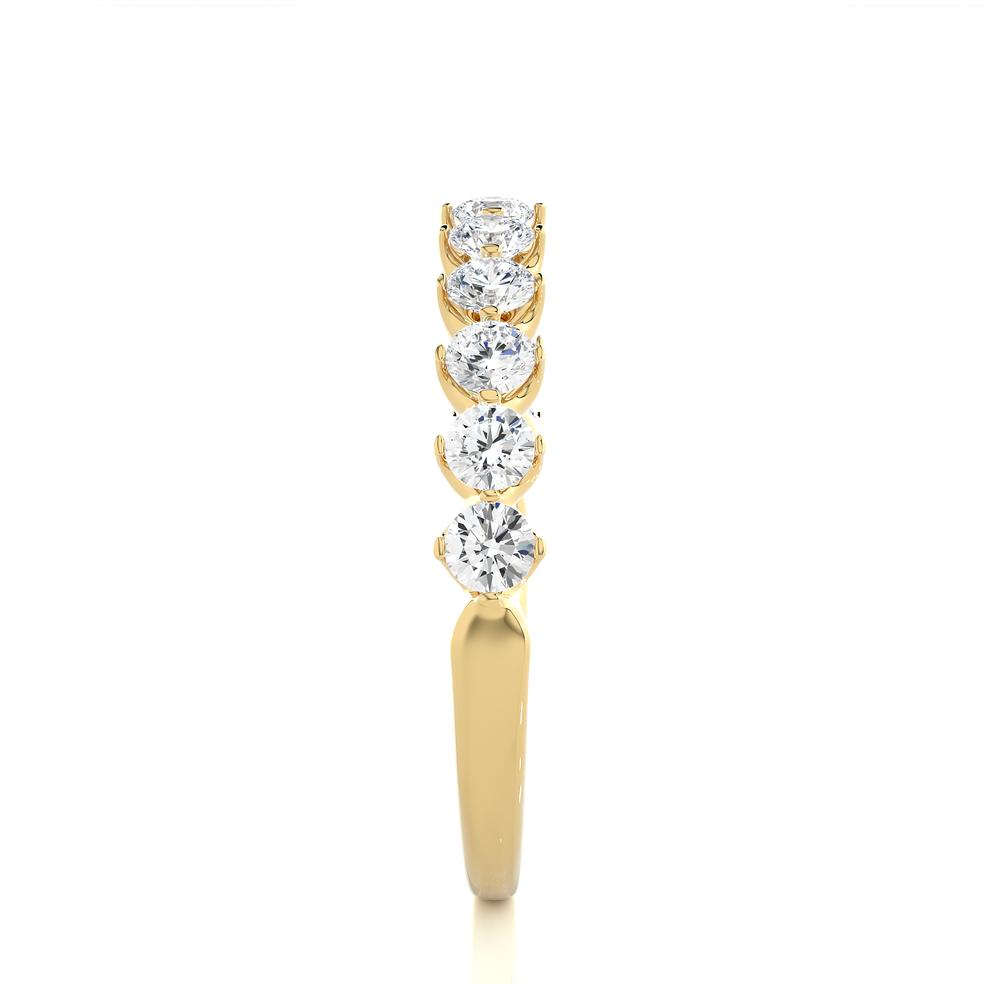 0.57 Carat HI Color VS1 Clarity Diamond Studded Natural Diamond Ring.